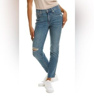 Madewell The Mid-Rise Perfect Vintage Jean- Knee-Rip Edition